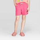 Girls' Pull-on Bermuda Knit Shorts - Cat & Jack Magenta (pink)
