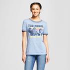 Women's Star Wars Short Sleeve Ringer Graphic T-shirt (juniors') Navy