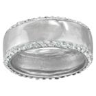 Target Silver Plated Band Edged In C Rystals -