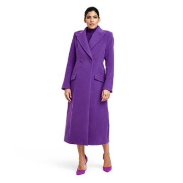Women's Tailored Long Overcoat - Sergio Hudson X Target Purple Xxs