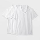 Boys' 3pk Short Sleeve Pique Uniform Polo Shirt - Cat & Jack True White