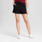 Women's French Terry Shorts - A New Day Black