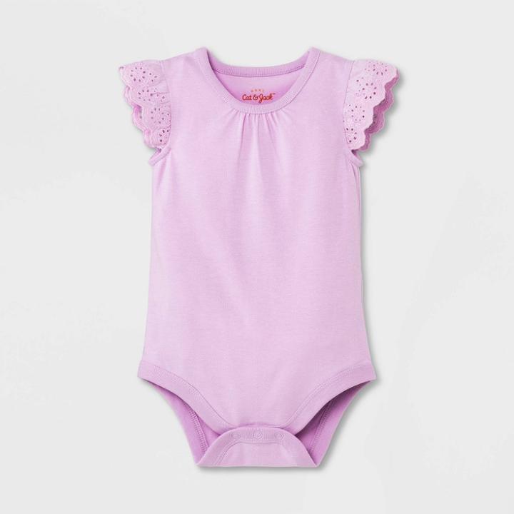 Baby Girls' Eyelet Bodysuit - Cat & Jack Lavender