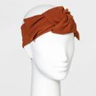 Soft Knotted Headwrap - Universal Thread Dark Orange