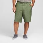 Men's Big & Tall 10.5 Textured Linden Flat Front Shorts - Goodfellow & Co Orchid