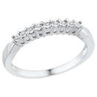 Target 1/20 Ct. T.w. Round Diamond Miracle Set Fashion Ring In Sterling Silver (7.5), Women's, White