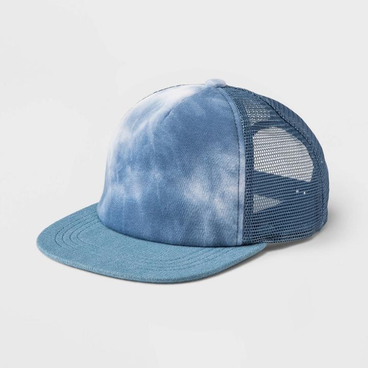Kids' Tie-dye Baseball Hat - Cat & Jack Blue