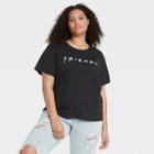 Women's Friends Plus Size Logo Short Sleeve Graphic T-shirt - Black