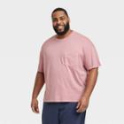 Men's Standard Fit Short Sleeve T-shirt - Goodfellow & Co Rose Pink