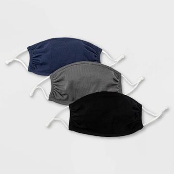 Kids' 3pk Mask - Harper & Elliott Black/charcoal