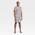 No Brand Men's Striped Matching Family Pajama Set - Rainbow