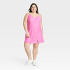 Women's V-neck Slip Dress - A New Day Pink
