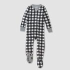 Honest Baby Buffalo Organic Cotton Footed Pajama - Black