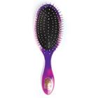 Wet Brush Watercolor Quote Hair Brush - And So The Adventure Begins, Purple