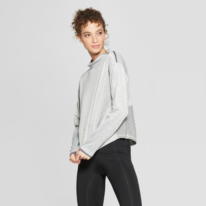 Women's Tech Fleece Pullover - C9 Champion Silver Lining Heather