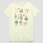 Men's Big & Tall Peter Pan Cute Elements Short Sleeve Graphic T-shirt - White