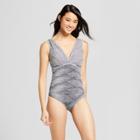 Women's Shirred Cup Size One Piece - Merona Navy (blue)