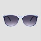 Women's Square Plastic Sunglasses - A New Day Blue