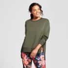 Plus Size Women's Plus Cozy Layering Sweatshirt - Joylab Deep Olive