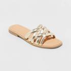 Women's Rian Slide Sandals - Universal Thread Gold
