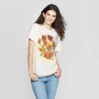 Mighty Fine Petitewomen's Sunflowers Short Sleeve Graphic T-shirt (juniors') - Cream