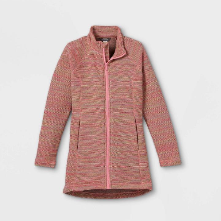 All In Motion Girls' Sweater Tunic Fleece Jacket - All In