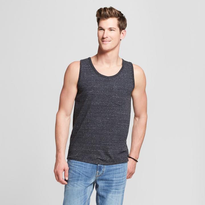 Target Men's Standard Fit Novelty Tank Top - Goodfellow & Co Black