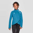 Umbro Girls' Asymmetrical Fleece Pullover - Jade Green Xs, Girl's, Green Green