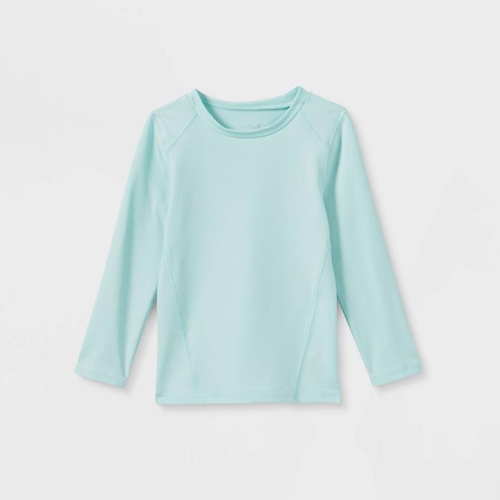 Toddler Boys' Long Sleeve Rash Guard Swim Shirt - Cat & Jack Light