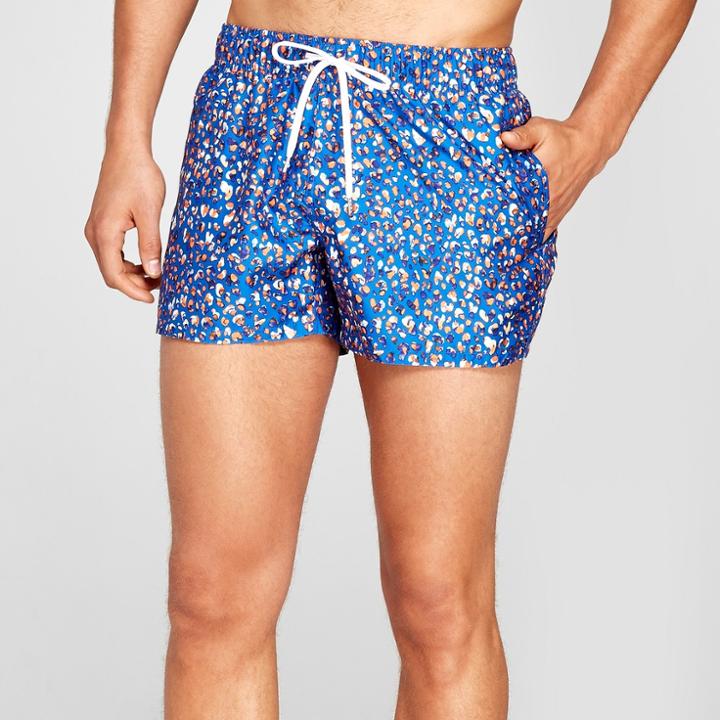 Men's 5.5 Evolve By 2(x)ist Woven Swim Shorts Mod Animal Print -