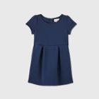 Petitetoddler Girls' Stretch Short Sleeve Uniform Knit Dress - Cat & Jack Blue