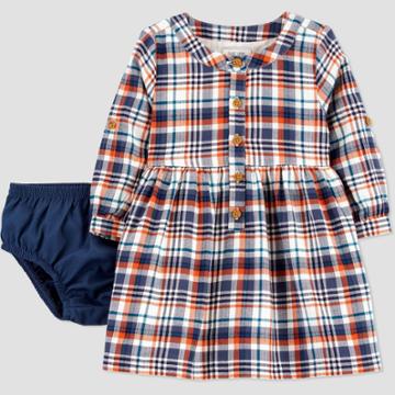 Baby Girls' Plaid Dress - Just One You Made By Carter's