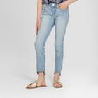 Plus Size Girls' Jeans With Star Stitching - Art Class Light Denim