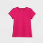 Girls' Short Sleeve T-shirt - All In Motion Fuchsia