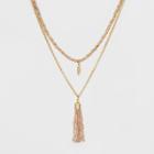 Sugarfix By Baublebar Layered With Tassel Necklace - Gold, Girl's