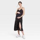 The Nines By Hatch Slip Maternity Dress Black Floral