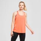 Women's Pinstripe Strappy Back Tank Top - C9 Champion Orange