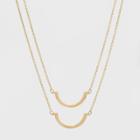 Half Open Circle Bff Necklace Set 2ct - Wild Fable Gold