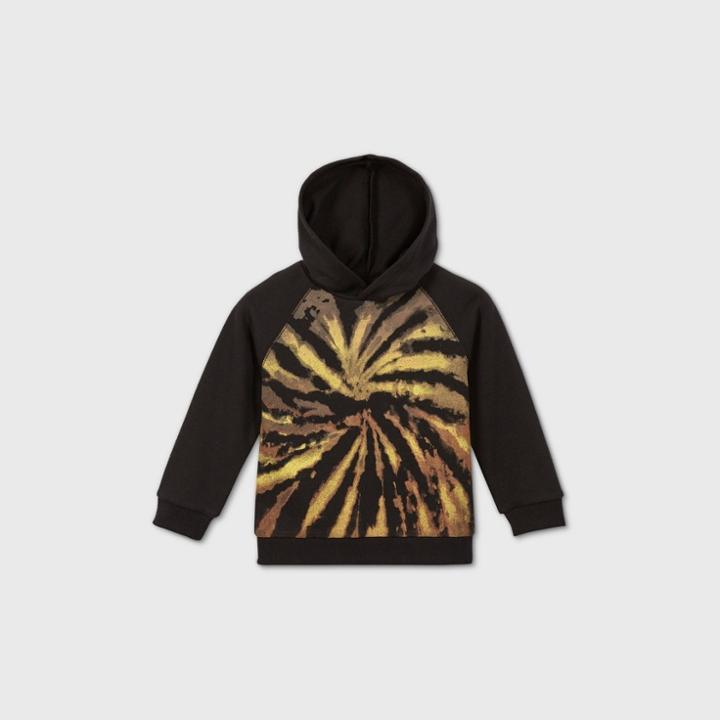 Toddler Boys' Tie-dye Sweatshirt - Art Class Black