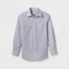 Boys' Button-down Suiting Long Sleeve Shirt - Cat & Jack Light Pink/ Blue