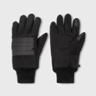 Men's Quilted Ski Gloves - Goodfellow & Co Black