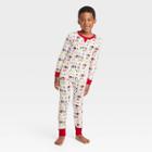 Kids' Holiday Joyful Print Matching Family Pajama Set - Wondershop White