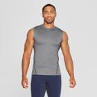 Men's Sleeveless Fitted Compression T-shirt - C9 Champion Charcoal Heather