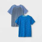 Boys' 2pk Short Sleeve Shark Print T-shirt - Cat & Jack Blue
