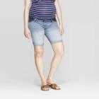 Maternity Side Panel Denim Bermuda Jean Shorts - Isabel Maternity By Ingrid & Isabel Light Wash 8, Women's, Blue