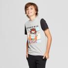 Disney Boys' Wreck-it Ralph Short Sleeve Graphic T-shirt - Gray/black