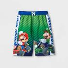 Boys' Mario Kart Swim Trunks - Blue