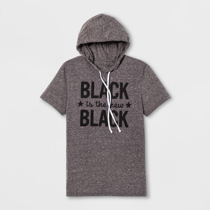 Fifth Sun Adult Short Sleeve Black Is The New Black T-shirt - Dark Heather