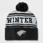 Hbo Men's Game Of Thrones Pom Cuffed Beanie - Black