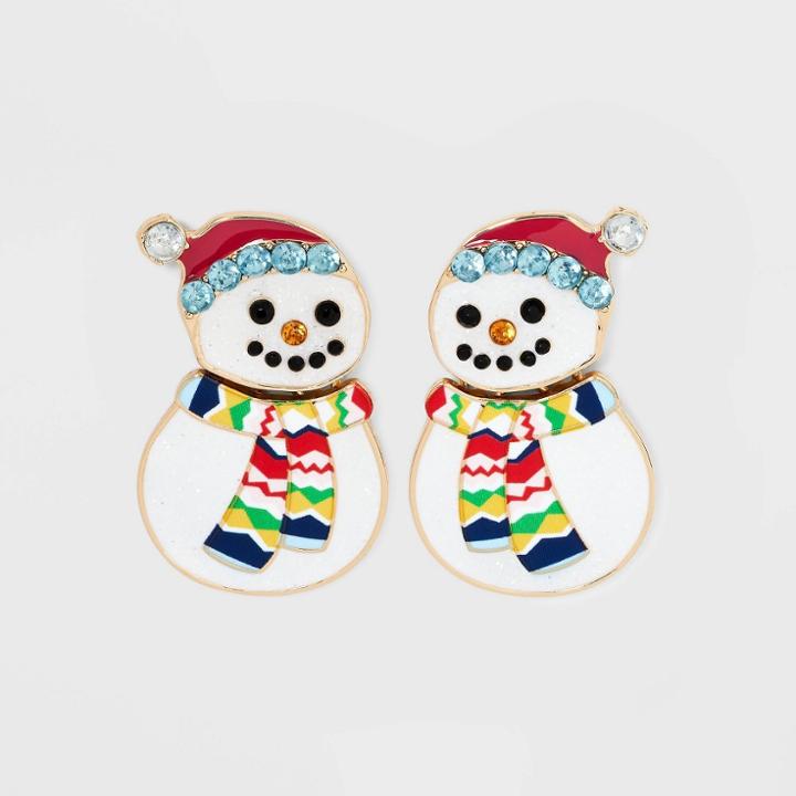 Sugarfix By Baublebar 'if You Know You Snow' Statement Earrings - White